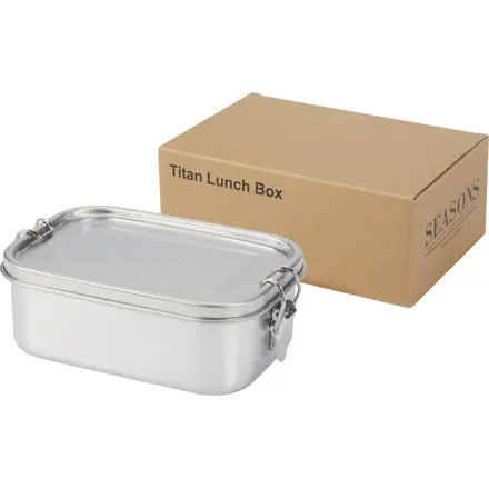 Titan 750 ml recycled stainless steel lunch box - PF Concept promotional product, branded with your logo