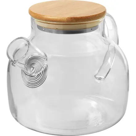 Zen tea pot with strainer and bamboo lid - PF Concept promotional product, branded with your logo