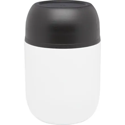 Supo 480 ml double-walled recycled stainless steel lunch pot with foldable spoon - PF Concept promotional product, branded with your logo