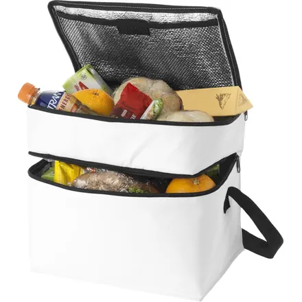Oslo 2-zippered compartments cooler bag 13L - PF Concept promotional product, branded with your logo