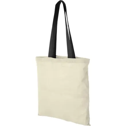 Nevada 100 g/m² cotton tote bag coloured handles 7L - PF Concept promotional product, branded with your logo