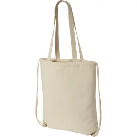 Eliza 240 g/m² cotton drawstring bag 6L - branded promotional product