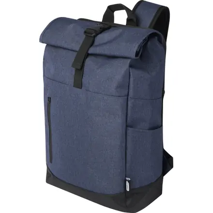 Libra 15.6" GRS recycled roll-up laptop backpack 12L - PF Concept promotional product, branded with your logo