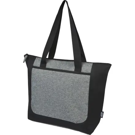Reclaim GRS recycled two-tone zippered tote bag 15L - PF Concept promotional product, branded with your logo