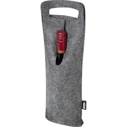 Felta 75 cl GRS recycled felt wine bag - PF Concept promotional product, branded with your logo