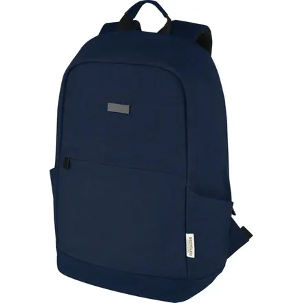 Joey 15.6" GRS recycled canvas anti-theft laptop backpack 18L - PF Concept promotional product, branded with your logo