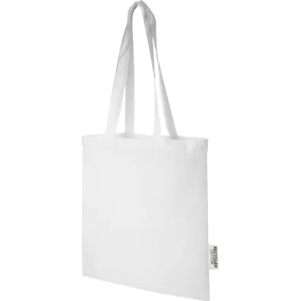 Madras 140 g/m2 GRS recycled cotton tote bag 7L - PF Concept promotional product, branded with your logo