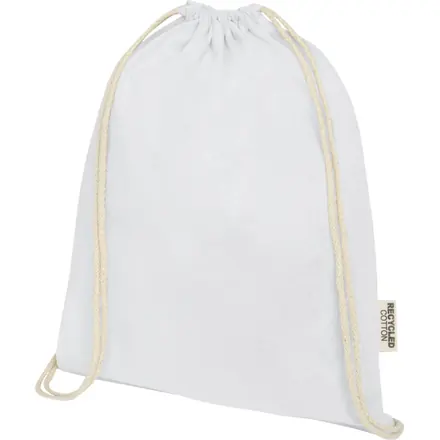 Oregon 140 g/m² GRS recycled cotton drawstring bag - PF Concept promotional product, branded with your logo