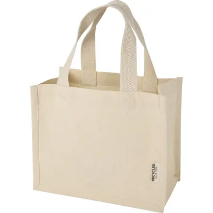 Odessa 220 g/m² GRS recycled cotton mini gusset tote bag 9L - PF Concept promotional product, branded with your logo