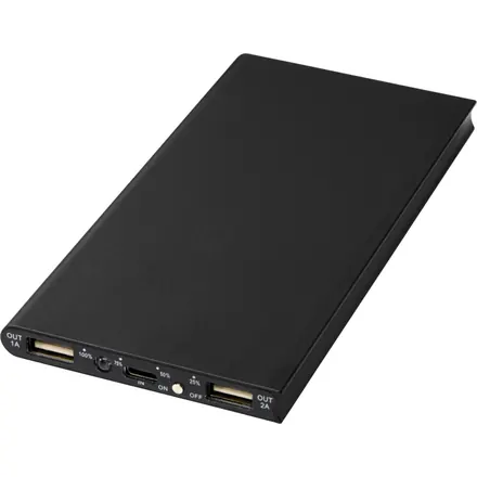Plate 8000 mAh aluminium power bank - PF Concept promotional product, branded with your logo