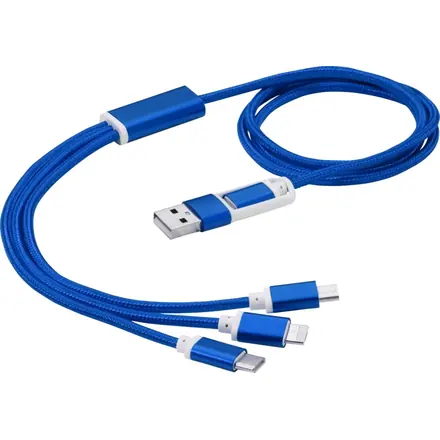 Versatile 5-in-1 charging cable - PF Concept promotional product, branded with your logo