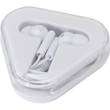 Rebel earbuds with recycled plastic storage box - PF Concept promotional product, branded with your logo