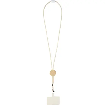 Adhab smartphone lanyard with bamboo details - PF Concept promotional product, branded with your logo
