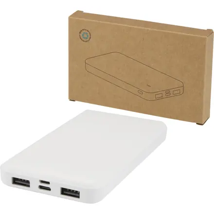 Intan 10.000 mAh 10W recycled plastic power bank - PF Concept promotional product, branded with your logo