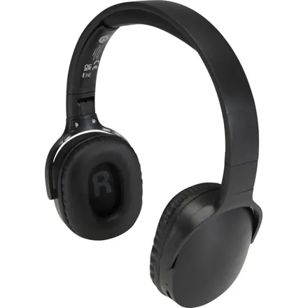 Ancha recycled plastic over-ear wireless Bluetooth headset - branded promotional product