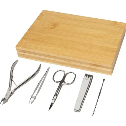 Ladia 5-piece bamboo manicure set - PF Concept promotional product, branded with your logo