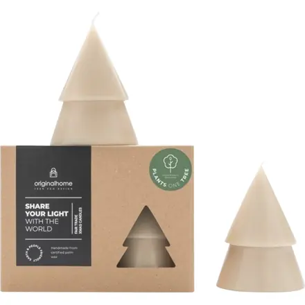 Originalhome Xmas tree candle set of 2 - PF Concept promotional product, branded with your logo