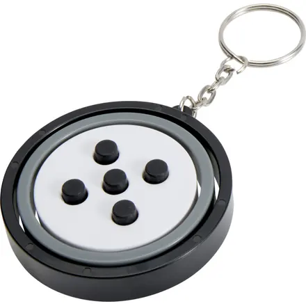 Spinx recycled plastic gyroscope fidget keychain - PF Concept promotional product, branded with your logo