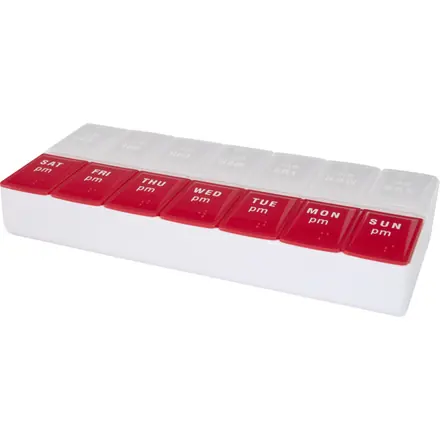 Cycle 7-day AM/PM multi-vitamin organiser - PF Concept promotional product, branded with your logo