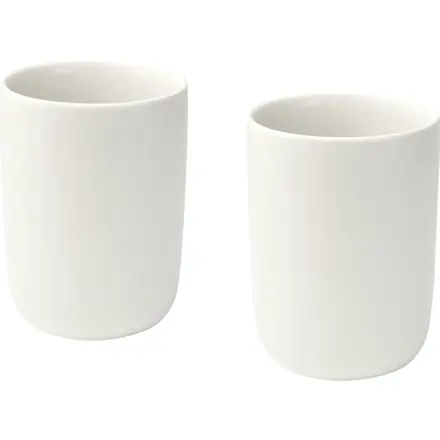 Male 350 ml ceramic cups with matt finish - set of 2 - PF Concept promotional product, branded with your logo