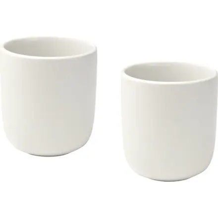Male 200 ml ceramic cups with matt finish - set of 2 - PF Concept promotional product, branded with your logo