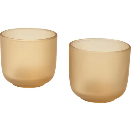 Male 200 ml glass cups with matt finish - set of 2 - PF Concept promotional product, branded with your logo