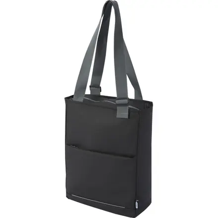 Aqua 14" GRS recycled water resistant laptop tote bag 14L - PF Concept promotional product, branded with your logo