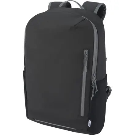 Aqua 15" GRS recycled water resistant laptop backpack 21L - PF Concept promotional product, branded with your logo
