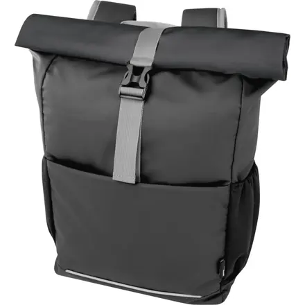Aqua 15" GRS recycled water resistant roll-top bike bag 20L - PF Concept promotional product, branded with your logo