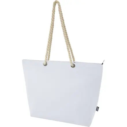 Panama GRS recycled beach cooler tote bag with cord handles 23L - PF Concept promotional product, branded with your logo