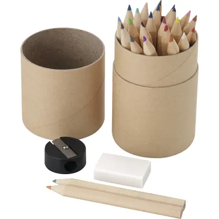 Woodby 26-piece coloured pencil set - PF Concept promotional product, branded with your logo