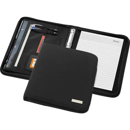 Stanford deluxe A4 zippered portfolio - PF Concept promotional product, branded with your logo