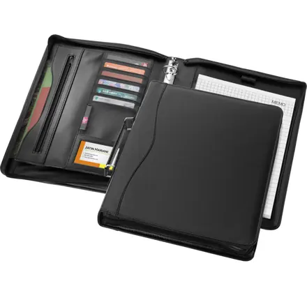 Ebony A4 briefcase portfolio - PF Concept promotional product, branded with your logo