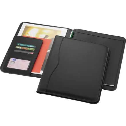 Ebony A4 portfolio - PF Concept promotional product, branded with your logo