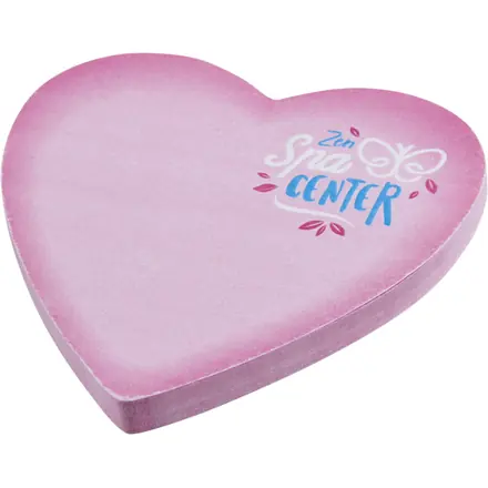 Sticky-Mate® heart-shaped recycled sticky notes - PF Concept promotional product, branded with your logo