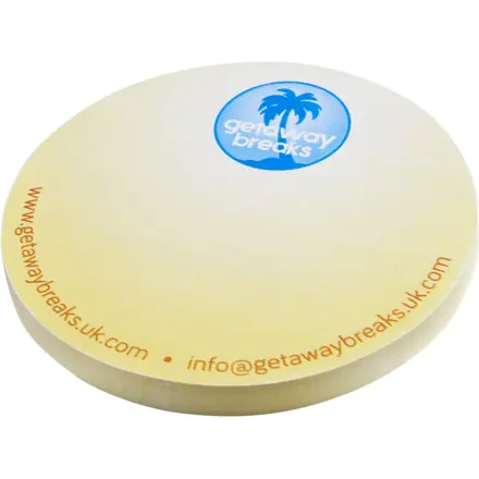 Sticky-Mate® circle-shaped recycled sticky notes - PF Concept promotional product, branded with your logo