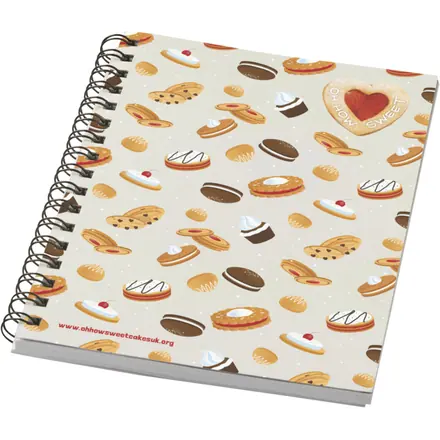 Desk-Mate® A6 colour spiral notebook - PF Concept promotional product, branded with your logo