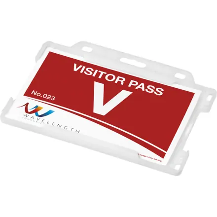 Vega recycled plastic card holder - PF Concept promotional product, branded with your logo
