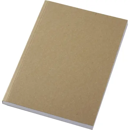 Novella Austen Kraft A5 recycled soft cover notebook - 100 sheets - PF Concept promotional product, branded with your logo