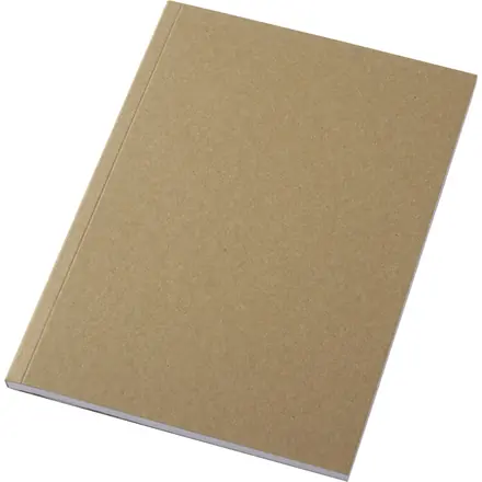 Novella Austen Kraft A5 recycled soft cover notebook - 50 sheets - PF Concept promotional product, branded with your logo