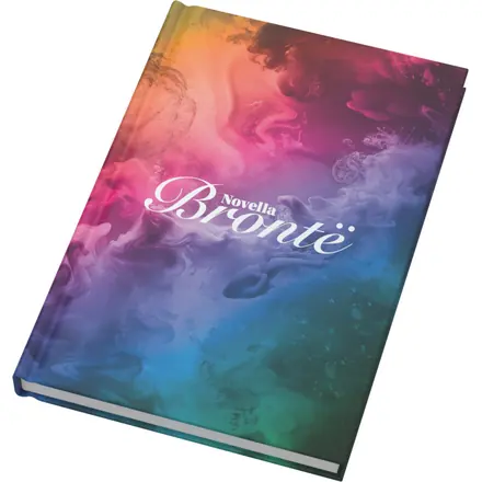 Blocco note formato A5 con copertina rigida opaca e 100 fogli Novella Brontë - PF Concept promotional product, branded with your logo