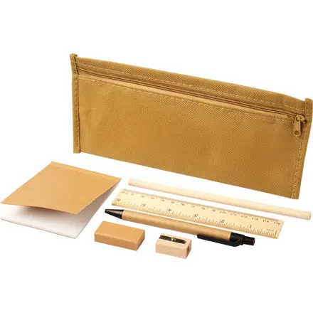 Enviro 7-piece pencil case set - PF Concept promotional product, branded with your logo