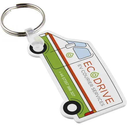 Tait van-shaped recycled keychain - PF Concept promotional product, branded with your logo