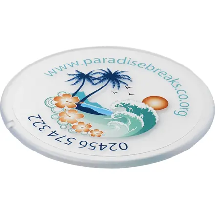 Renzo round plastic coaster - PF Concept promotional product, branded with your logo