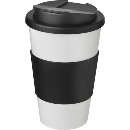 Americano® 350 ml tumbler with grip & spill-proof lid - PF Concept promotional product, branded with your logo