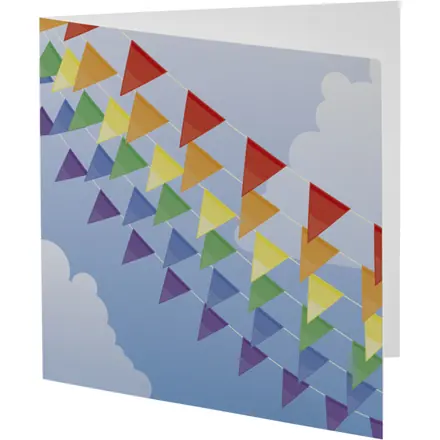 Herald square greeting card - PF Concept promotional product, branded with your logo