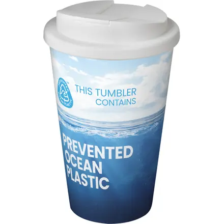 Bicchiere isolato Brite-Americano® POP da 350 ml con coperchio ermetico - PF Concept promotional product, branded with your logo