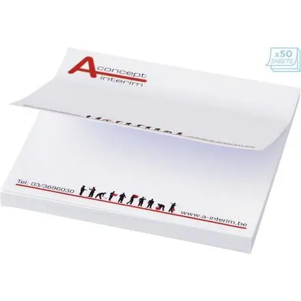 Sticky-Mate® sticky notes 75x75mm - PF Concept promotional product, branded with your logo