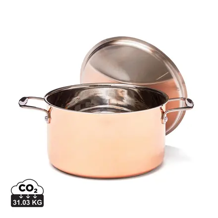 VINGA Baron copper saucepan - XD Connects promotional product, branded with your logo