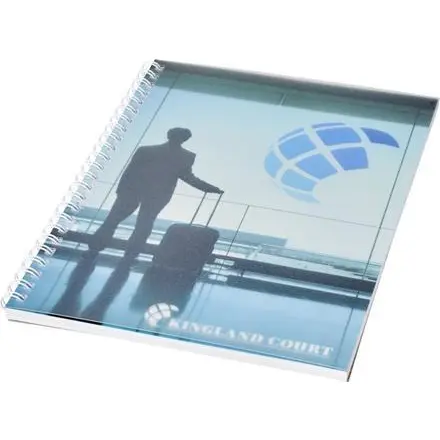 Desk-Mate® wire-o A5 notebook PP cover - PF Concept promotional product, branded with your logo